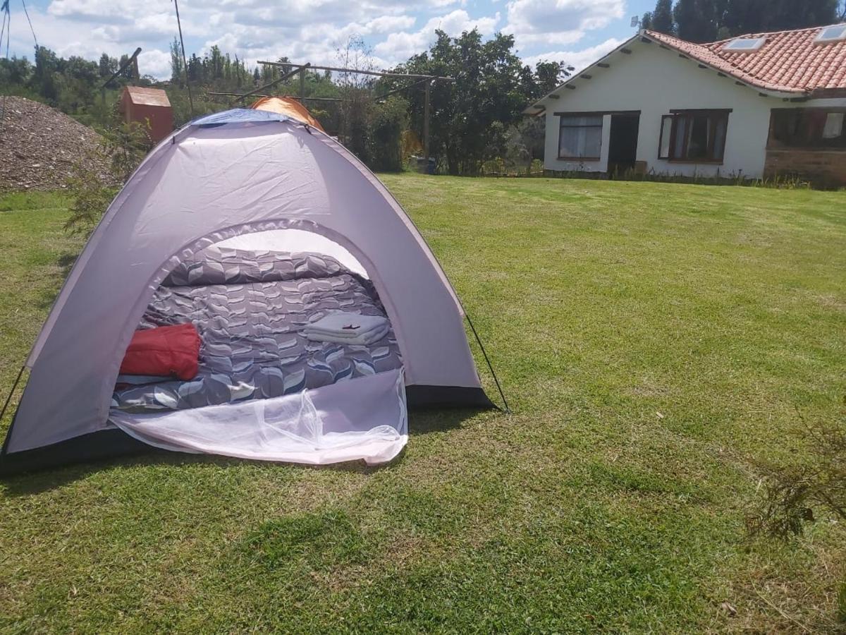 Hospedaje Y Zona De Camping Pistacho Pensionat Villa de Leyva Eksteriør billede